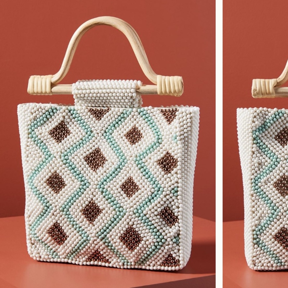 NWT Kyle beaded tote bag Anthropologie